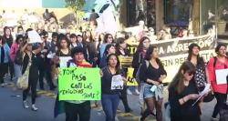 Violència policial contra la manifestació femnista del 25N a Concepció, Xile