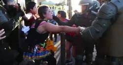 Violència policial contra la manifestació femnista del 25N a Concepció, Xile