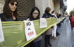 Mobilitzacions de treballadors p&uacute;blic per la llibertat dels presos pol&iacute;tics i en contra del 155