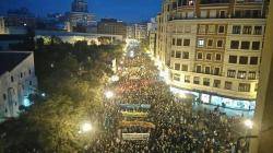 Multitudinària manifestació a València per un "Finançament Just"