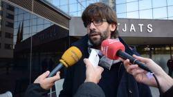 Guillem Fuster ha declarat avui al jutjat de Sabadell acusat per un acte de Memòria històrica i homenatge a un independentista FOTO: Ràdio Sabadell