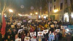Manifestació a Palma per la llibertat dels presos polítics i per la democràcia