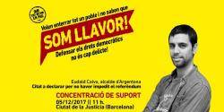 Títol de la imatgeConcentració a la Ciutat de la Justícia de Barcelona en suport a l'Alcalde d'Argentona
