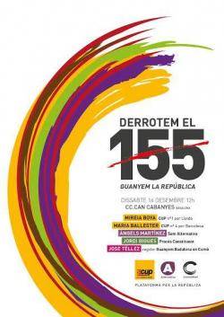 Acte a Badalona de Campanya "Derrotem el 155, guanyem la Rep&uacute;blica"