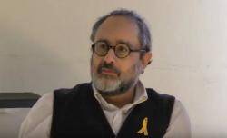 Antonio Ba&ntilde;os, en un acte de S&uacute;mate a La Concordia de Cabrils, dissabte 20 de gener 2018. Foto: v&iacute;deo de l'ANC de Vilassar de Mar