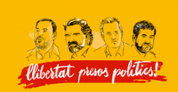 Les entitats sobiranistes repartiran 20.000 banderoles per la llibertat dels presos polítics al partit Barça-Celta