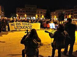 Concentració avui a Vic. FOTO: Docents per la República Osona