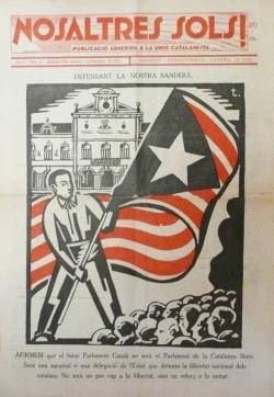 L?independentisme a Sant Cugat durant la República. Portada de la revista del grup homònim 'Nosaltres Sols!'