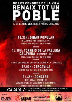 Organitzacions de l'esquerra independentista de Vila-real recordaran la crema de la ciutat