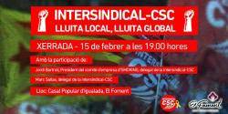 Acte de la Intersindical (CSC) a Igualada