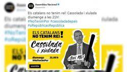 Convoquen una "gran cassolada" contra la visita de Felip VI 