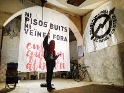 Enric Casasses ha participat en la inauguració del Casal Independentista La Galera