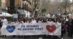 Punxa a Palma la manifestació contra el català