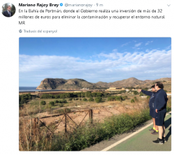El president de govern espanyol Mariano Rajoy ha visitat avui Cartagena al costat del president de la Regió de Múrcia.