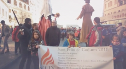 Renovaci&oacute; de la Flama de la Llengua Catalana a Montserrat per 49a vegada