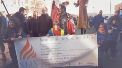 Renovació de la Flama de la Llengua Catalana a Montserrat per 49a vegada
