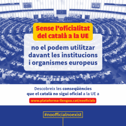 21 eurodiputats insisteixen a Tajani que només depèn d?ell que es pugui parlar en català al Parlament europeu