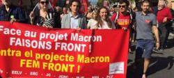 La CUP Perpinyà se suma a les mobilitzacions contra la política de Macron