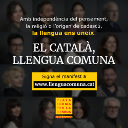 14 testimonis rellevants del país aposten per promoure i recuperar l?ús social del català