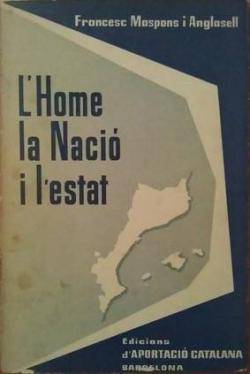 'L'Home, la Nació i l'estat', obra de Francesc Maspons i Anglasell