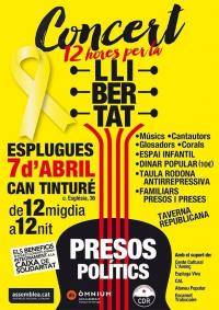 12 hores de concert a Esplugues de Llobregat en suport dels presos polítics i lliure retorn dels exiliats