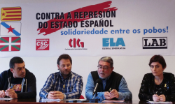 El sindicats nacionals de Galícia, País Basc i Catalunya condemnen la repressió estatal a Catalunya