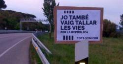 Els CDR de l'Empord&agrave;, Nord-oriental i del Vallespir bategen la N-II com a la "Carretera de la Rep&uacute;blica Catalana"