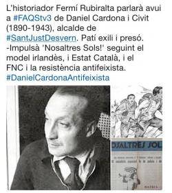 L'historiador Fermí Rubiralta desmunta les acusacions falses sobre Daniel Cardona i els germans Badia que intenten vincular-los amb el "feixisme"