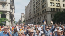 Els pensionistes tornen a omplir els carrers "Per unes pensions dignes