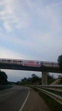 Els CDR de l'Empord&agrave;, Nord-oriental i del Vallespir bategen la N-II com a la "Carretera de la Rep&uacute;blica Catalana"