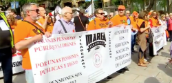 Els pensionistes tornen a omplir els carrers "Per unes pensions dignes"
