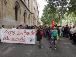 La mobilització antifeixista a l'edifici històric aconsegueix la suspensió de l'acte de SCC