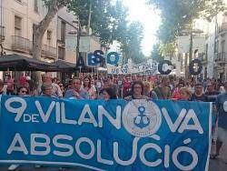 Manifestació a Vilanova i la Geltrú de suport als acusats (22.06.18)