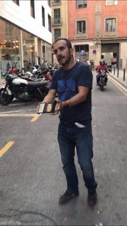 El policia agressor de Jordi Borràs.