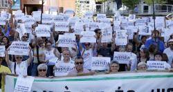 Concentració a la plaça Ricard Vinyes de Lleida en suport amb els joves d'Altsasu, el 16 de juny de 2018. Foto: ACN / Estela Busoms / Mèdia.cat