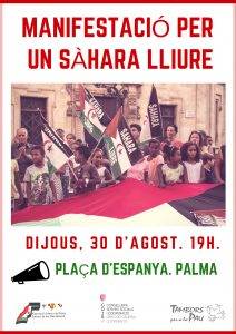 Manifestació per un Sàhara Lliure a Palma
