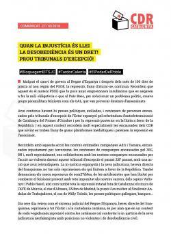 Comunicat del CDR