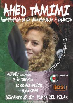 València acull Ahed Tamimi i la seua família