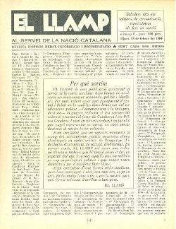 1982- Fundació de l'editorial El Llamp.  Imatge del primer número de la revista (febrer de 1984)