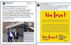 El PP denuncia el govern de Cerdanyola per incloure el "Via fora!" a la Diada. El PSC va obrir la polèmica