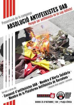 Acte de presentaci&oacute; del Grup de Suport Absoluci&oacute; Antifeixistes de la UAB