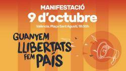 La Comissió 9 Octubre critica la inacció de la Delegació de govern espanyol al País Valencià