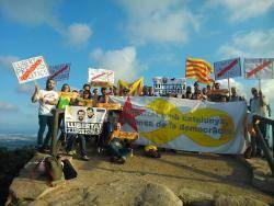 Pujada solidària al cim del Garbí al Camp de Morvedre en suport dels presos polítics