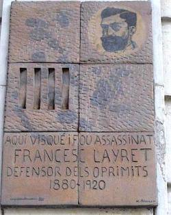 1920 És assassinat l'advocat i polític republicà Francesc Layret