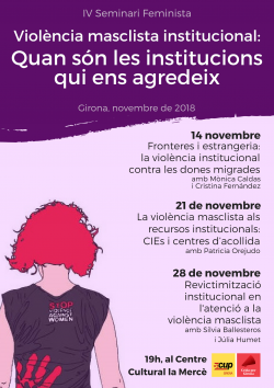 Jornades de la CUP-Crida per Girona sobre violència masclista institucional