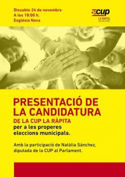 La CUP presentarà candidatura per a les municipals a la Ràpita