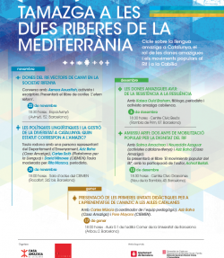 Cicle de Xerrades i taules rodones "Tamazga a les dues riberes de la Mediterrània"  al CIEMEN
