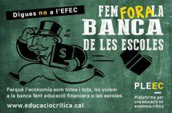 Campanya per aturar el programa "Educació Financera a les Escoles de Catalunya"