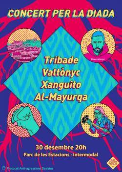 Concert solidari al final de la manifestació de la Diada