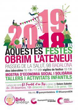 Guanyem Badalona obre l?Ateneu Carme Claramunt durant festes de Nadal amb cultura i consum crític